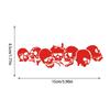 Halloween Reflective Car Stickers Motorcycle Skull Stickers Horror Auto Exterior Decoration Cool Decals for Car Motorcycle