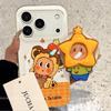 Magnetic Adsorption iPhone 15 Pro Max/14 Yellow Bear Star Drop-Proof Case with Stand