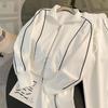 Streetwear-Anzug für Damen, Herbstmode, Lässig, Altersreduzierend, Reißverschluss-Sweatshirt im Western-Stil, Weit geschnittene Hose, Zweiteiliges Set