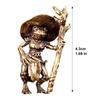 1/2/3Pcs Brass Frog Witch Figurine Vintage Brass Frog Ornament Fantasy Witch Decoration Whimsical Home Accents