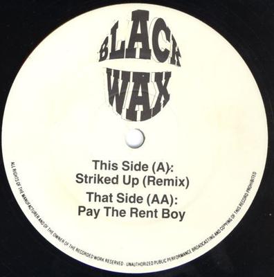 12inch Record BLACK BOX / GWEN GUTHRIE - Striked Up (Remix) / Pay The Rent B BW3 Black Wax Unknown Dance & Electronica Used