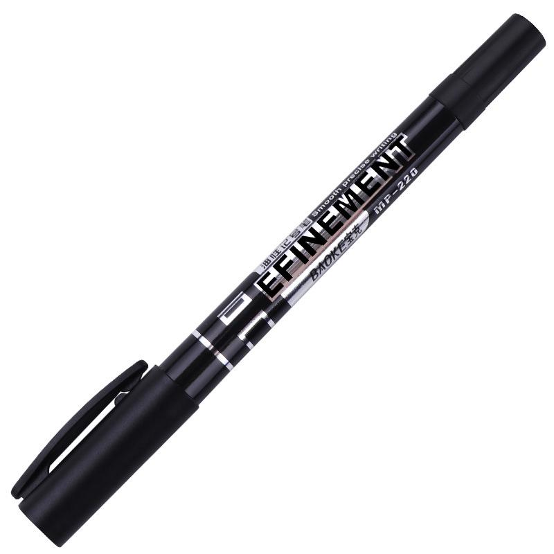 BOKE MP220 Double-Ended Quick-Drying Waterproof Oil-Based Outliner and Border Art Pen.