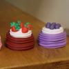 Slow Rising Squishy Keychain Toys Strawberry Cake Coffe  Squeeze Stress Relief Hand Relaxing Gift Soft Rebound