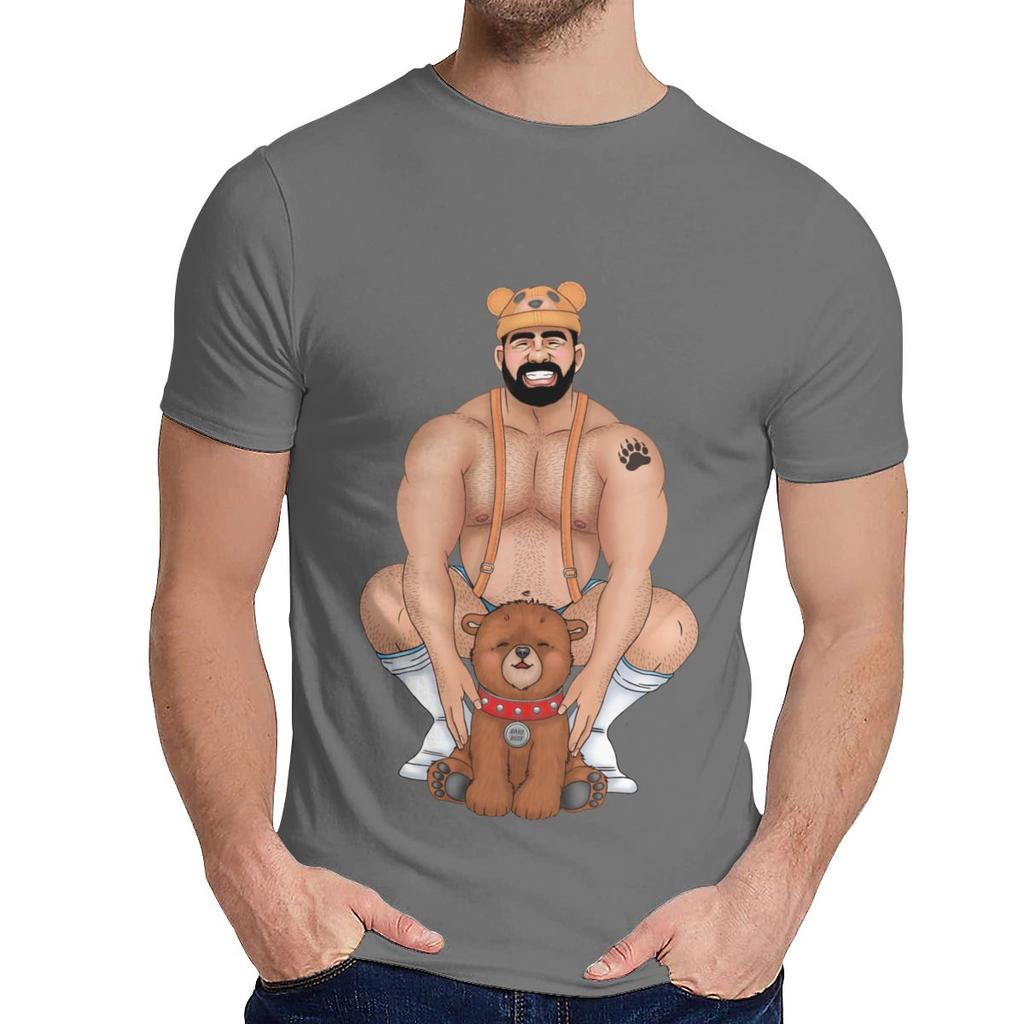 Man S T Shirt Daddy Bear T Shirt Barebeef Gaybear Gayart Gay Pride Lgbt 100 Cotton