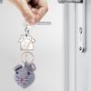Mouse/Hamster Yarn Charm Keyring Soft Knitted Keychain Handmade Crochet Key Chain Colorful Bag Pendant for Women Girls