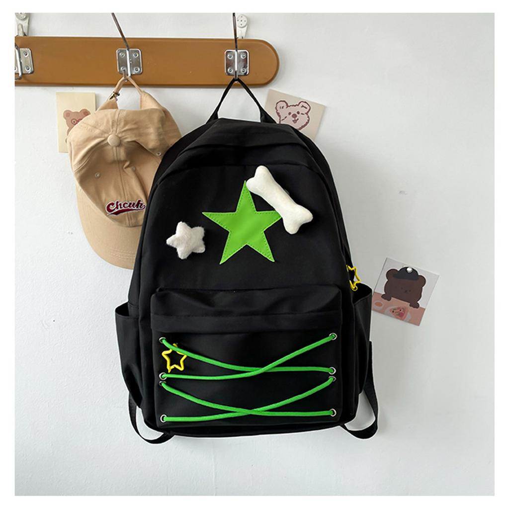 Rucksack School Book Bag Fashion Bookbags for Girl Versatile Backpack Double Strap Shoulder Bag Pack Travel Bag