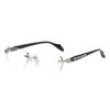Diamond-Cut Edge Rimless Reading Glasses for Women - Business & Eye Protection