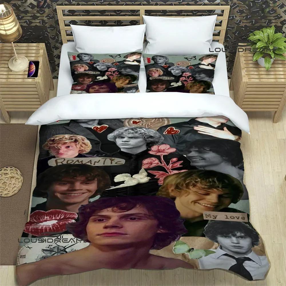 3D Evan Peters Pattern Bedding Sets Exquisite Bed Supplies Set Duvet Cover Bed Comforter Set Bedding Set Luxury Birthday Gift