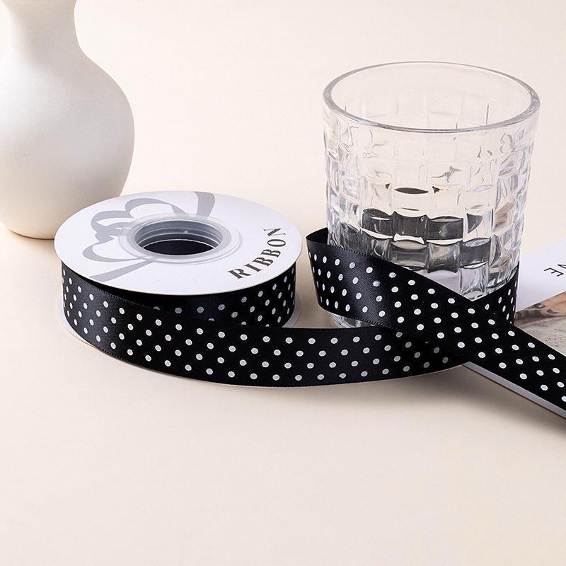 Polka Dot Polyester Ribbon for Cake Packaging and Gift Decoration