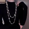 Fashion Four-leaf Clover Necklace Women's Multi-layered Necklace New Arrivalsummeraccessible Luxurysweater Chain