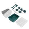 Seed Starter Tray 12 Cells Adjustable Humidity Thickened Seed Starting Kit with Clear Dome Base for