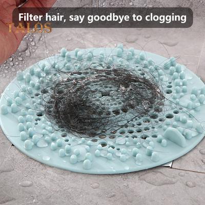 Hair Stopper Universal Dense Fine Hole Multiple Colors Great Hair Catcher Shower Filter Plug Sealing Drain Cover for Home