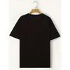 Cotton Robot Bear Pattern T-shirt, Men's Casual Street Style Stretch Round Neck Tee Shirt For Summer