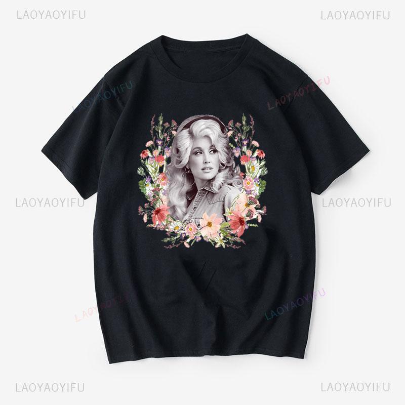 Dolly Parton Cheap Material Polyester Tshirt Women Summer Harajuku Coutry Music Legend Novelty Trend Hot Sale Popular Clothes