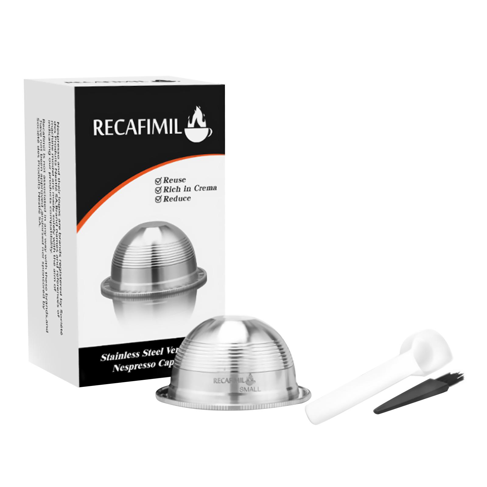 

Stainless Steel Reusable capsules for Nespresso vertuo coffee machine espresso filtration pods United States