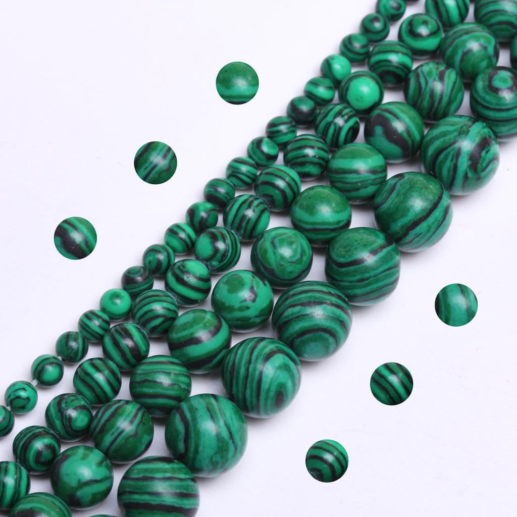 60-20pcs 4/6/8/10mm For Jewelry Making DIY Necklaces Peacock Gemstone Beads Loose Beads Accessories Round Natural Stone Delicate Jewelry