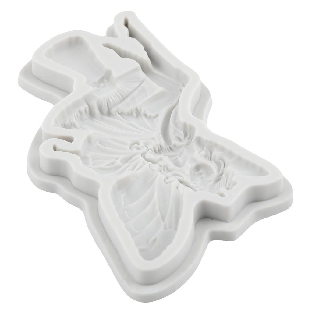 Flower Fairy Silicone Molds Flower Fairy Fondant Mold Cake Decorating Tools Cupcake Topper Chocolate Candy Craft Gum Paste Polymer Clay