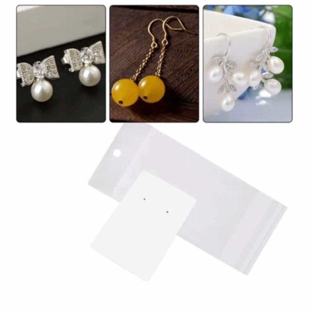 100pcs White Earring Cards Black Blank Jewelry Card Kraft Paper Jewelry Card Selling Jewelry