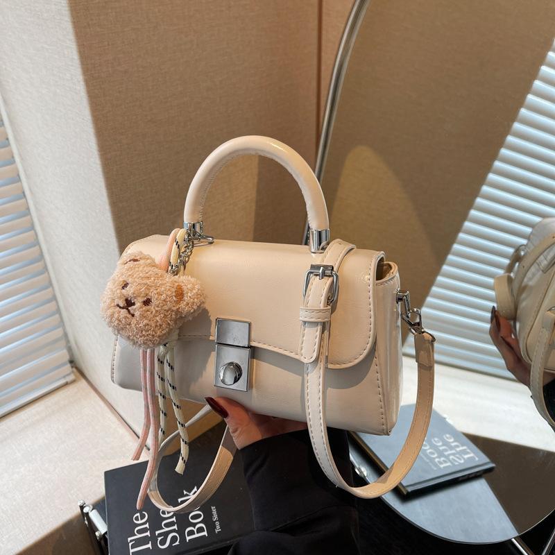 Premium Sense Hand Carry Small Square Bag Women's Fashion Versatile Shoulder Messenger Bag Commuter Bag To Work