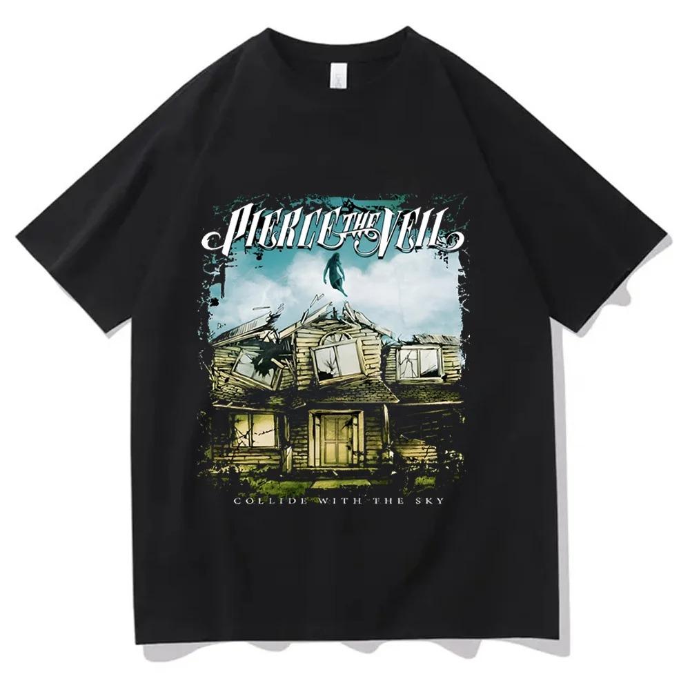 Band Pierce The Veil T Shirts Men Women Streetwear Versatile Overszied Short Sleeve Graphic Stylish Harajuku Vintage Unisex Tops