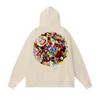 Mens Oversized Hooded Sweatshirt With Letter Print Cotton Blend Fall Casual Wear
