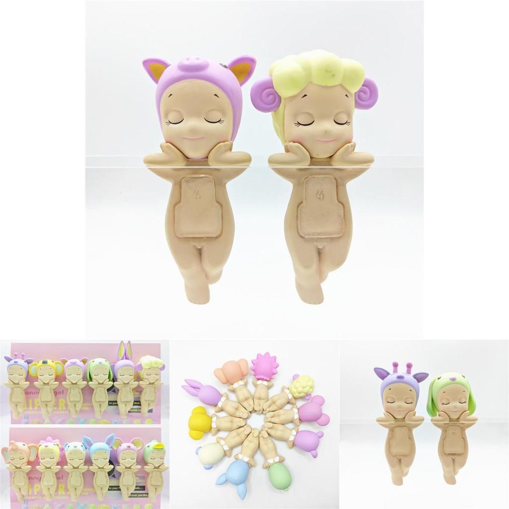 Cute Sleepy Angel Collectible Figure Series Pvc Gift For Car Decor Or Desk Display