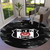 Besiktas Gymnastics Club Round Area Rug,Carpet Rug for Living Room Bedroom Sofa Playroom Decor,Non-slip Floor Mat