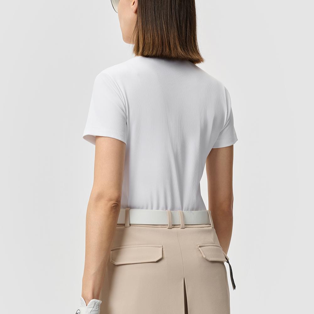 New FILA Golf Series Polo Shirt Women's Jade White A11W525125F-WT