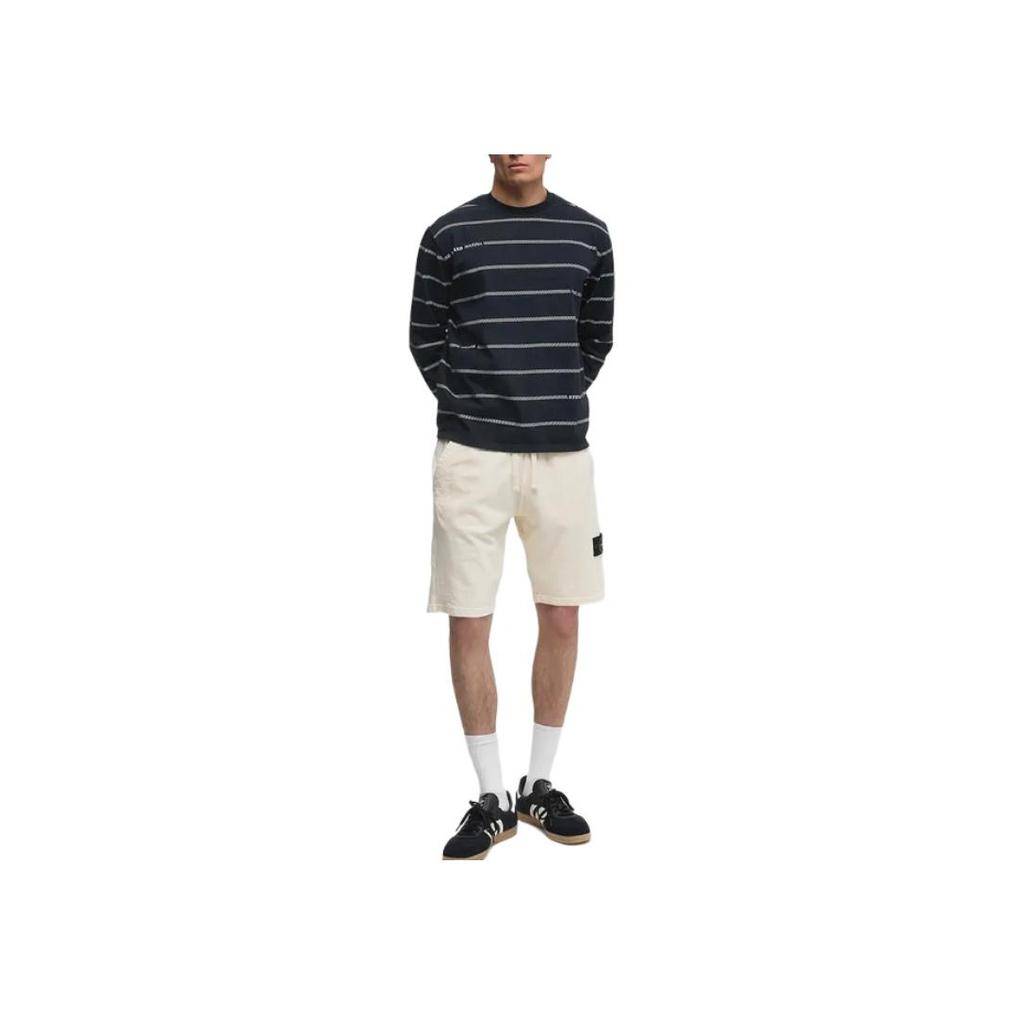 STONE ISLAND Plain Badge Drawstring Casual Shorts Men Shorts Off-White K1S156200009S0060-V0193