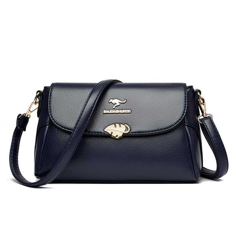 Women Bag Fashi Shoulder Bag Quality PU Leather Elegant Flap Retro Female Messenger Classic Multiple Pockets Crossbody Handbag