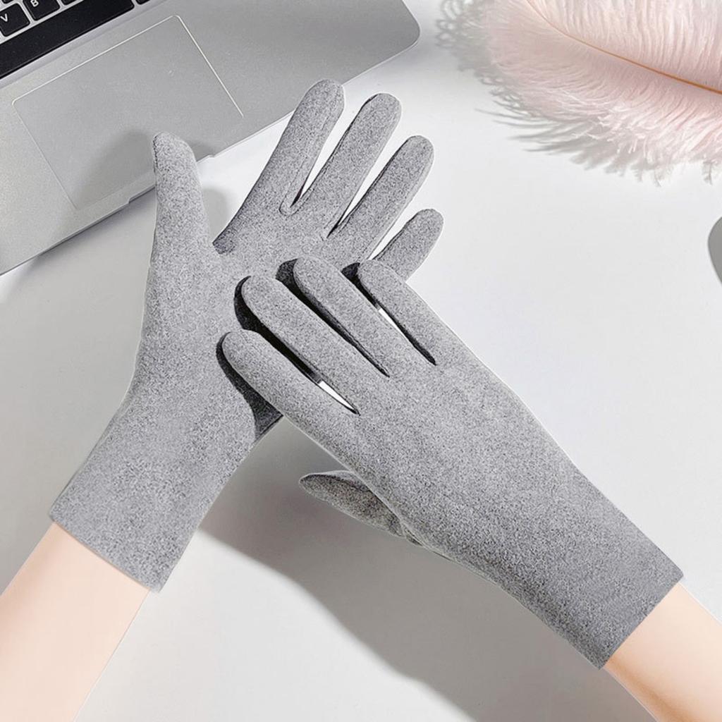 Warm Fleece Gloves - Pilling-Resistant, Fleece-Lined For Fall/Winter Thickened For Outdoor Sports & Cycling Extra Warmth & Cold