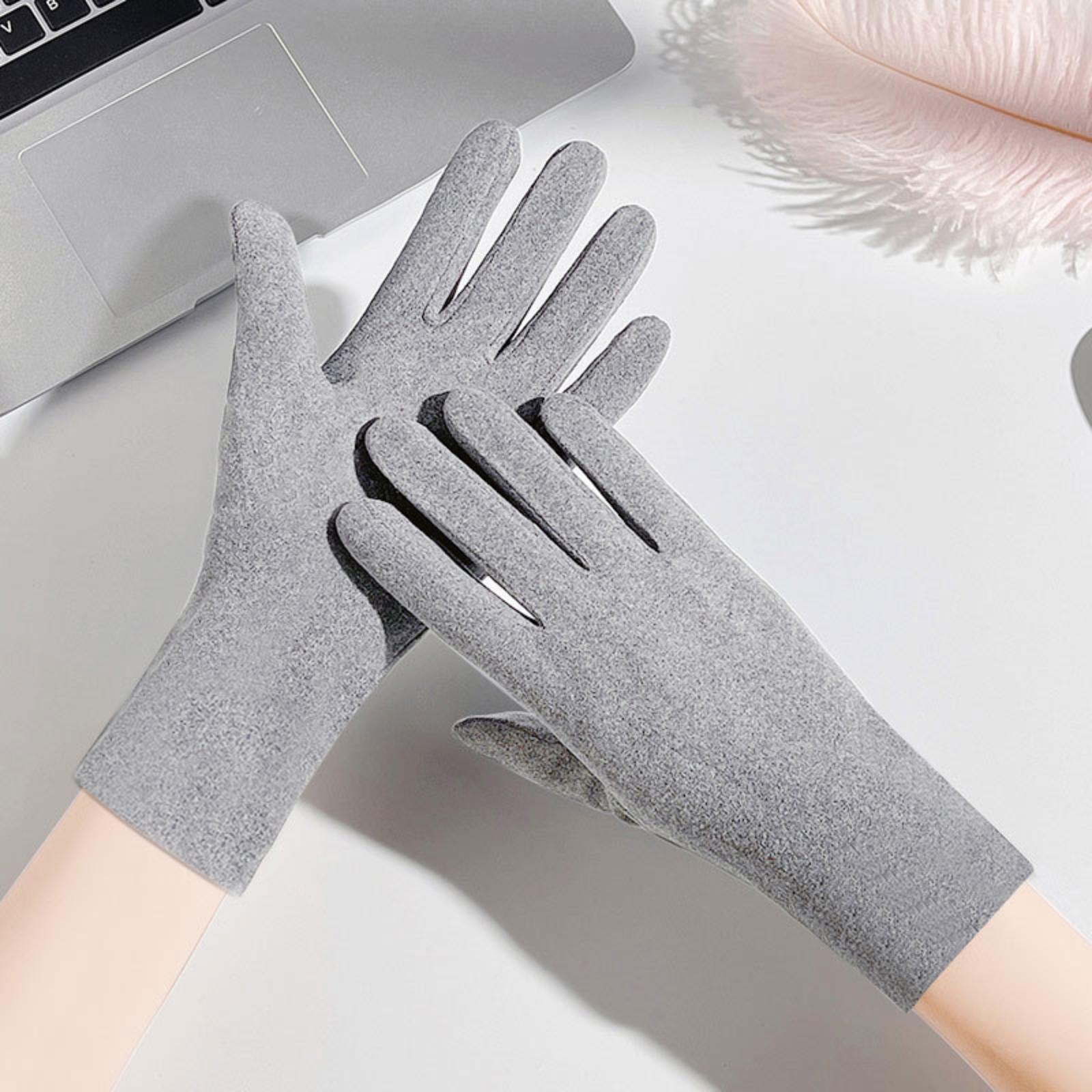 

Warm Fleece Gloves - Pilling-Resistant, Fleece-Lined For Fall/Winter Thickened For Outdoor Sports & Cycling Extra Warmth & Cold One Size