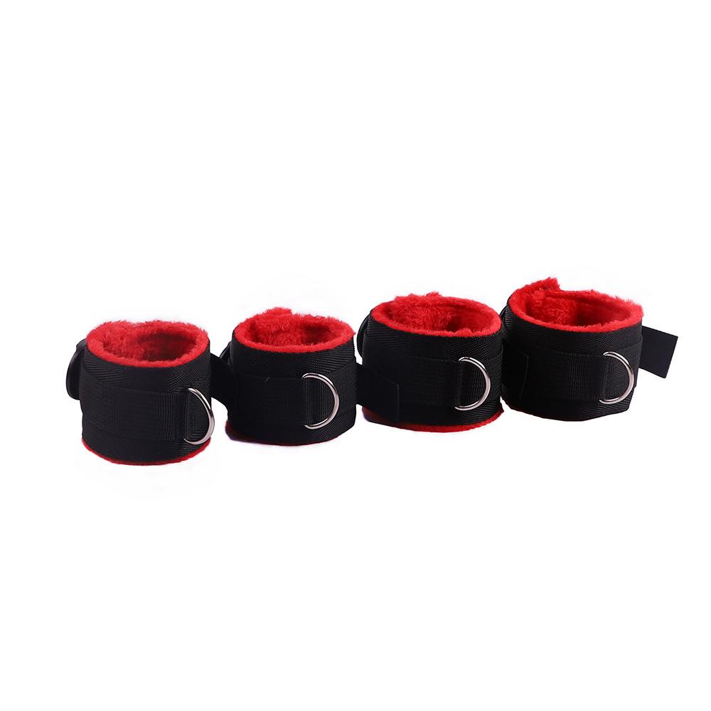 8pcs Sex Toy Kits for Couple Erotic Slave Bondage Set  Soft Neck Handcuffs Adult Games Restraints Mouth Gags Nipple Clip Set