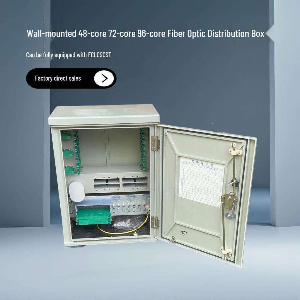 96-Core Fiber Optic Distribution Box Compatible with SC/FC/LC/ST.