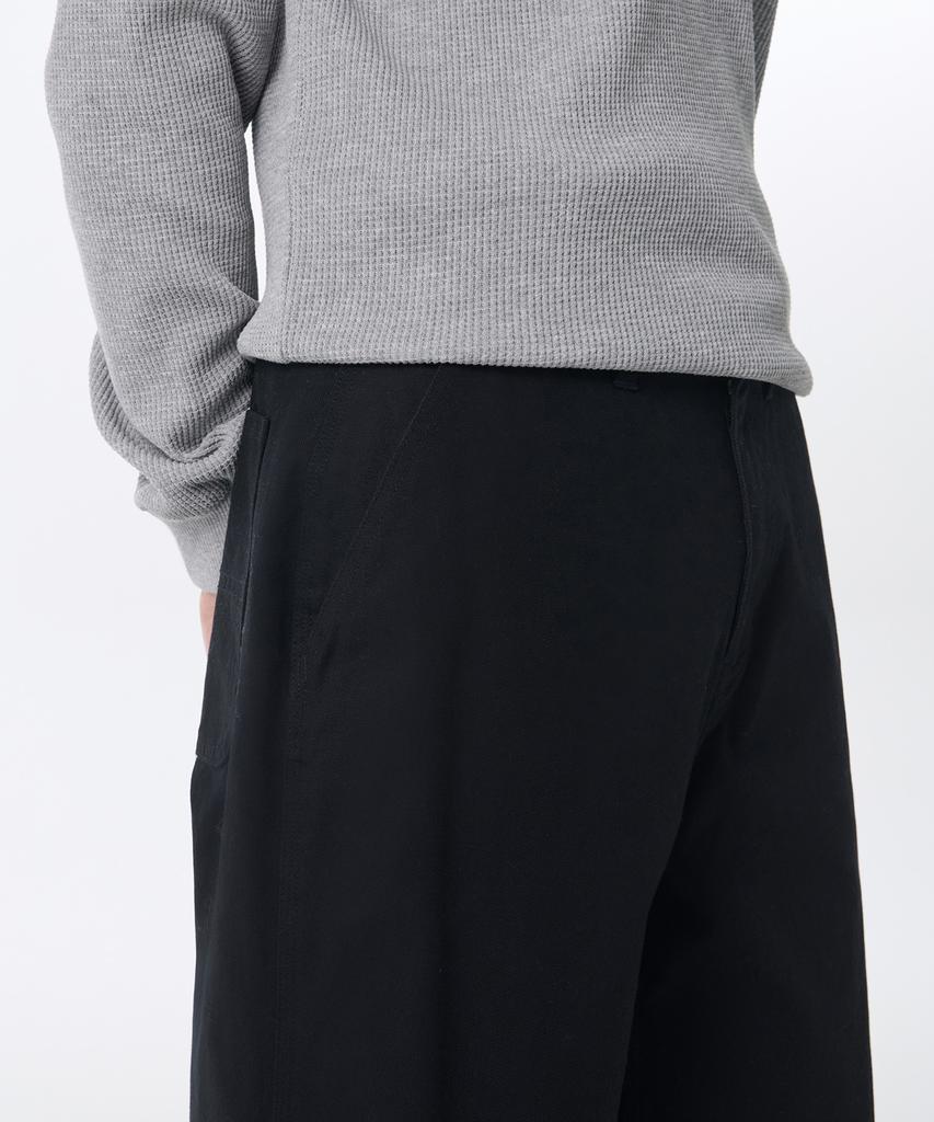 MUSINSA STANDARD Canvas Regular Fit Work Pants [Black]