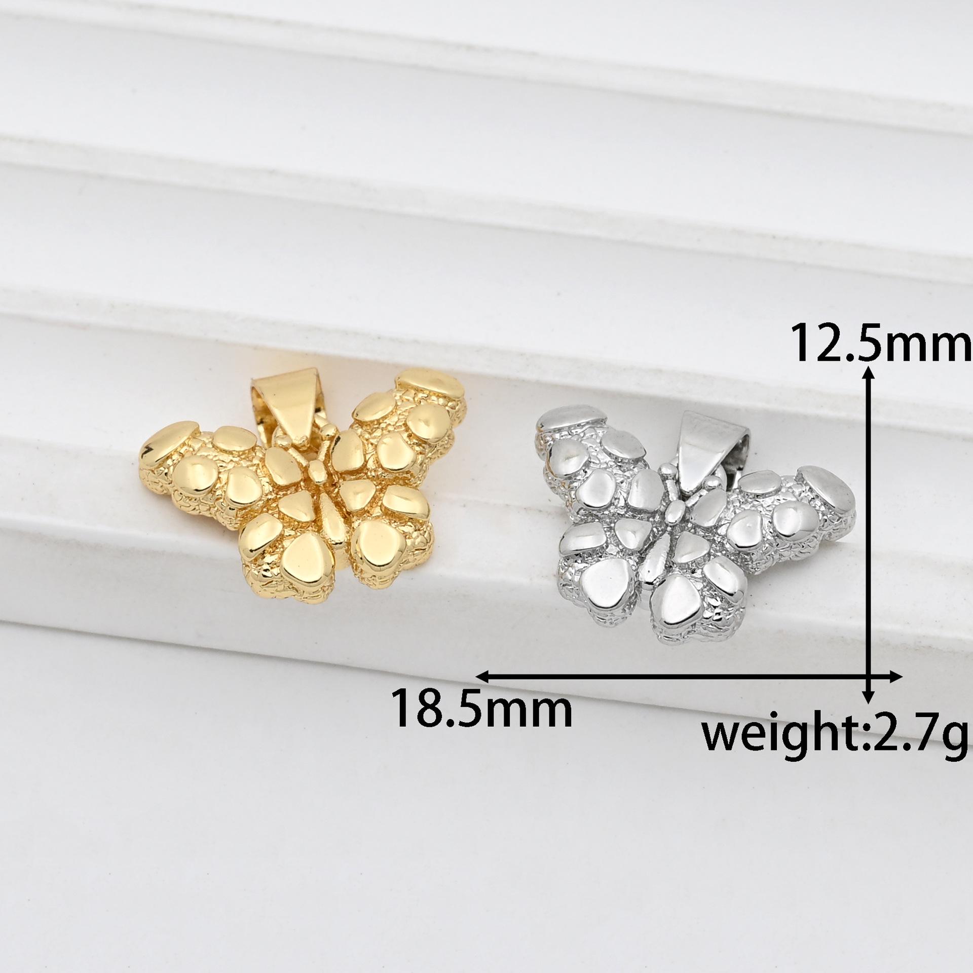 18k Gold Plated European and American Butterfly Pendant Necklace Pendant Only