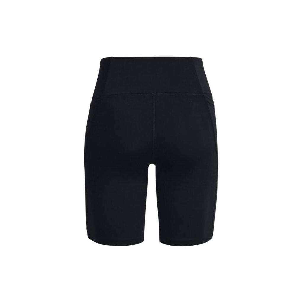 Under Armour Logo Elastic Waist Slim Fit Casual Shorts Women Shorts Black 1377097-001