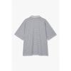 STudio Tomboy STripe Oversized Collar ShorT Sleeve T shirT 9176222997ar 