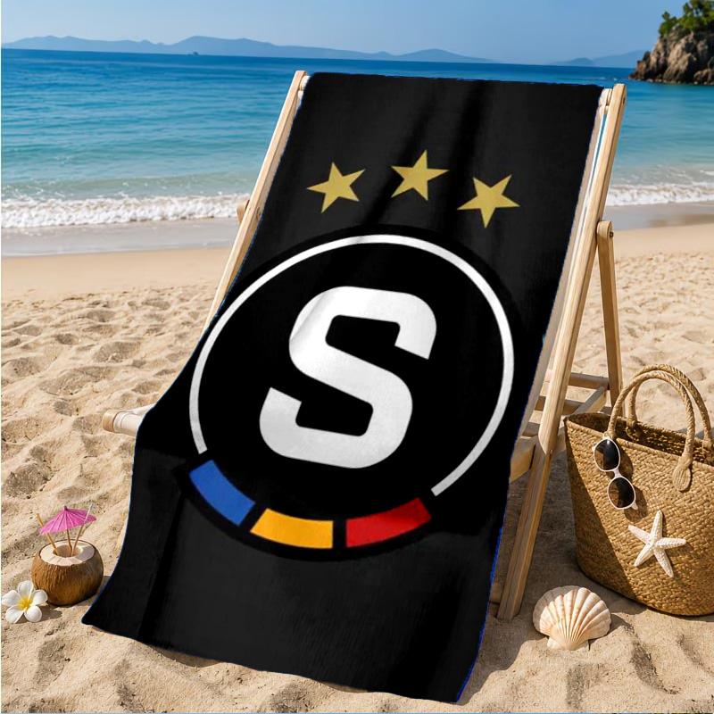 Fotbalový osuška Sparta Praha, Rychleschnoucí, Snadná údržba, Vhodná pro fitness i plážovou dovolenou, Sportovní nezbytnost 70cmx140cm(27x55inch)
