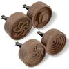 Wooden Aromatherapy Round Essential Oil Diffuser with Clips 4-Piece Set Office Home Car Refrigerator Magnet 1 Pcs