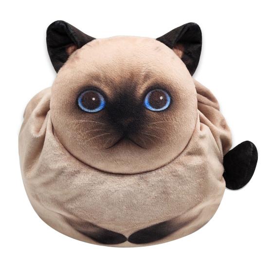 Cat Travel Makeup Bag Drawstring Cosmetic Organizer Cat Design Lay Flat Large Capacity Cosmetic Pouch Gift for Cat Lovers