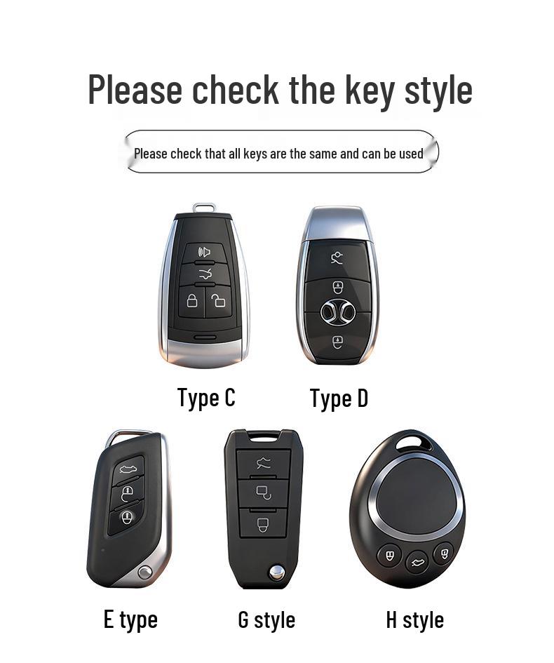 BAIC Senova D50 Key Case: Compatible with Beijing U7/EX5/X3 Metal Protective Shell LITE-R300