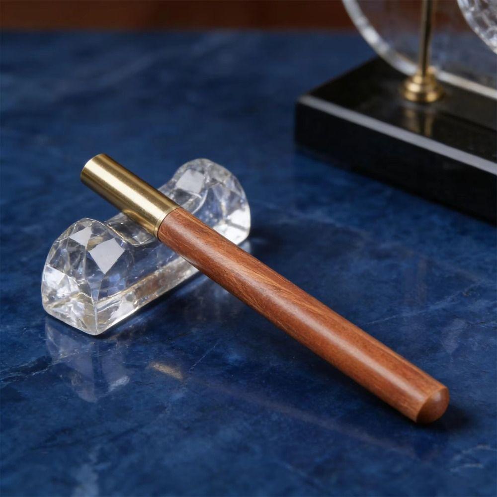 Wood Handle Glass Dip Pen Filling Ink Dipping Pen School Supplies Glass Fountain Pen  Signature