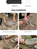 Stainless Steel Folding Fire Pit for Camping, Picnics, and Barbecues