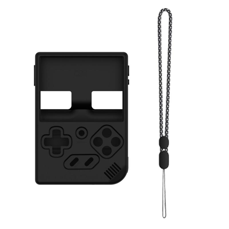 Console Case Silicone Cover Waterproof Soft Case Flexible Skin with Lanyard for RG35XX Plus Gamepad Protector Housing