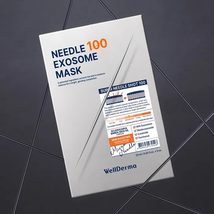 Welderma Needle 100 Exosome Mask 1 Box (5 Sheets)