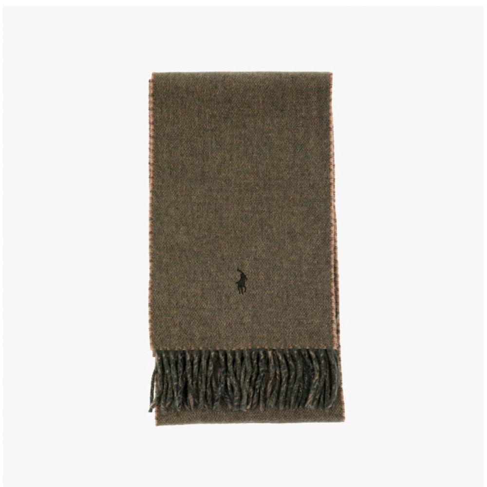 Polo Ralph Lauren Reversible Fringe Scarf Pony Plaid Pc0945 303