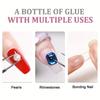 25pcs Clear Super Strong 2g Nail Glue for Adhering Nail Tips And Quick-Drying Rhinestones - Waterproof, Formaldehyde-Free Liquid Adhesive