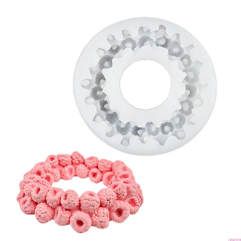 Silicone Raspberry Rings Cake Molds Raspberry Rings Baking Accessory For Easy Releases Baking Tool And DIY Craft Projects