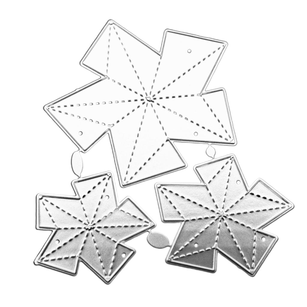 Star Shape Die Cut Metal Embossing Stencils Carbon Steel Cutting Dies for Card Making Scrapbooking Craft Embellishments